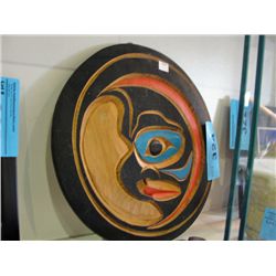 West coast native wood carving "cresent moon"