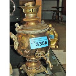 Rare vintage brass Samovar coffee urn Ca 1890