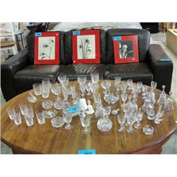 Large lot of assorted quality crystal stemware;