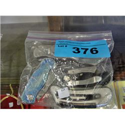 Bag of vintage pocket knives