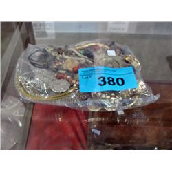 One bag of assorted costume jewelry