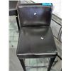 Image 1 : Brown leather counter stool