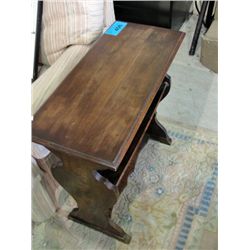 Walnut magazine table