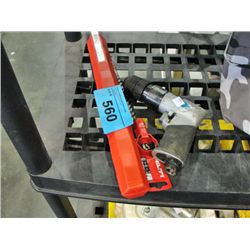 2 hilti bits and an air drill