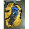 Image 1 : Yellow duffel bag full of assorted safety