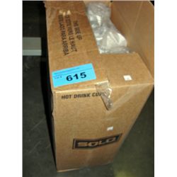 Box of Solo disposable paper cups