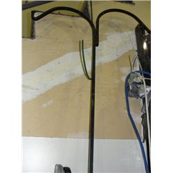 Wrought iron yard planter hanger