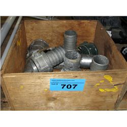 Wooden crate of waterline hose connectors