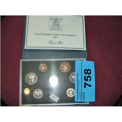 1987 united kingdom proof coin collection