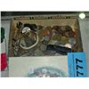 Image 1 : Cigar box filled with assorted world coins and