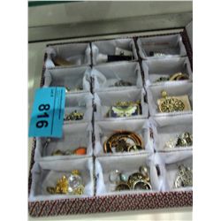 Box full of costume jewelry