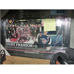 Cody franson signed photo