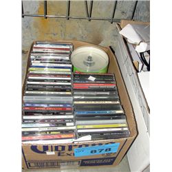 One box of music CDs