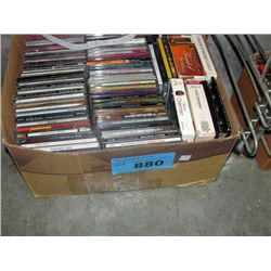 One box of music CDs
