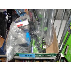 Box of assorted electronics and electronic