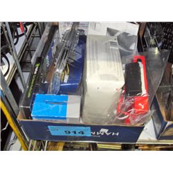 Box of assorted electronics and electronic