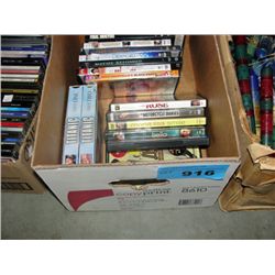 Box of DVD movies