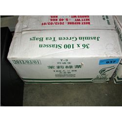 One case of green tea