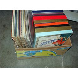 Box of assorted records
