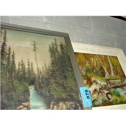 2 framed original paintings