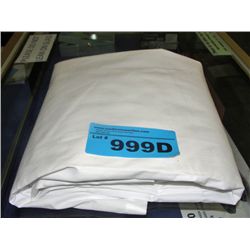 One new white king size top sheet