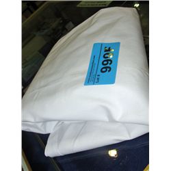 One new white double size top sheet