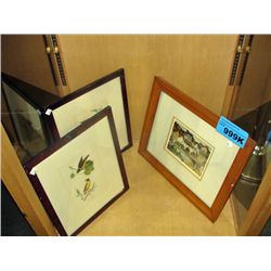 3 framed pictures