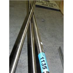 Contemporary brushed chrome floor lamp