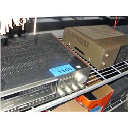 2 home electronic components; amp and receiver