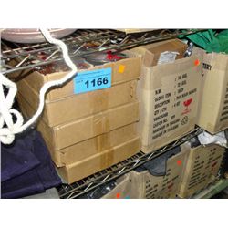 Shelf lot of misc items; clothing, candles, etc