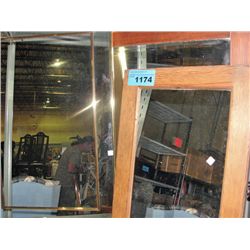 3 framed wall mirrors