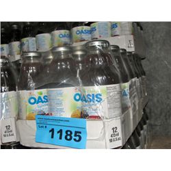One 12pack of oasis fruit drink