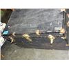 Image 1 : Large black steamer trunk