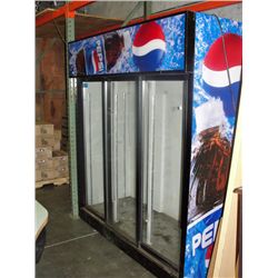 Large commercial pepsi cola cooler
