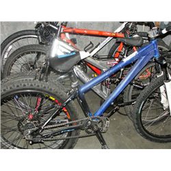 Blue mountain bike