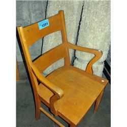 Vintage oak desk chair