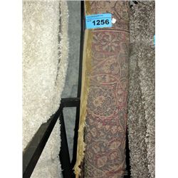 Multicolored wool area rug