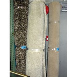 Off white shag area rug