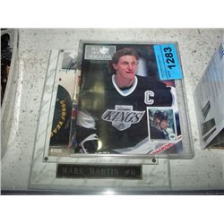 Signed mark marten race car driver photo and a