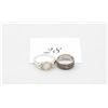 Image 1 : 2x 925 Silver Rings One with Diamond chips