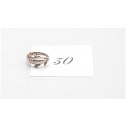 Dolphin Motif Sterling Silver Ring