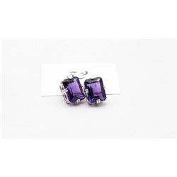 Huge 22.86 Carat Amethyst Earrings Brand New