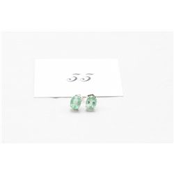 Certified Brazillian Emerald Earrings 2.29 Carats