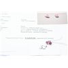 Image 2 : 10k 1.64carat ruby heart shaped earring set