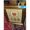 Image 1 : Framed fruit and leaf print