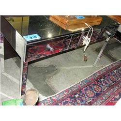 Mirror crafted 3 drawer sofa / hall table (689-54)