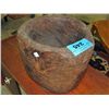 Image 1 : Primitive carved wood trunk burl bowl