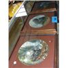 Image 1 : 3pc framed collectors plate set of early
