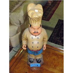 Approx 2F tall ceramic chef statue