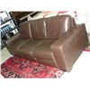 Image 1 : Brown leather sofa